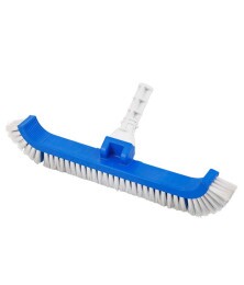 Escova Para Limpeza de Piscina Plástica Curva Com Cerdas de Nylon Brustec