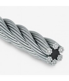 Cabo de Aço Galvanizado 6X7 Sem Revestimento 4,8mm 3/16” Alma de Fibra