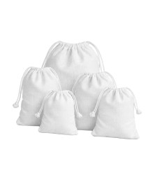 1 kit 5 bolsas multiuso tecido poliéster branco
