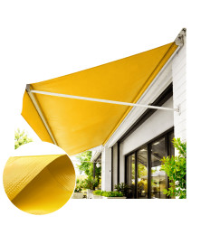 Lona para Toldo PVC Amarela Dupla Face Impermeável Ideal para Varandas, Sacadas e Áreas Externas M²