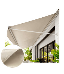 Lona para Toldo PVC Areia Dupla Face Impermeável Ideal para Varandas, Sacadas e Áreas Externas M²