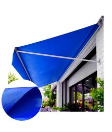Lona para Toldo PVC Azul Dupla Face Impermeável Ideal para Varandas, Sacadas e Áreas Externas M²