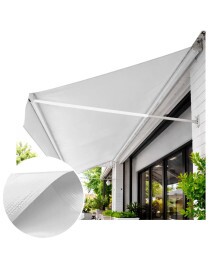 Lona para Toldo PVC Branca Dupla Face Impermeável Ideal para Varandas, Sacadas e Áreas Externas M²
