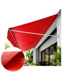Lona para Toldo PVC Vermelha Dupla Face Impermeável Ideal para Varandas, Sacadas e Áreas Externas M²
