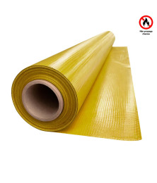 Lona para Eventos Antichama Reduz Calor + UV Amarela Blackout 500 Micras TD1000