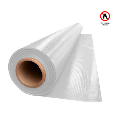 Lona para Eventos Antichama Reduz Calor + UV Branca Blackout 500 Micras TD1000