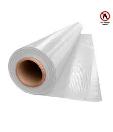 Lona para Eventos Antichama Reduz Calor + UV Branca Blackout 500 Micras TD1000