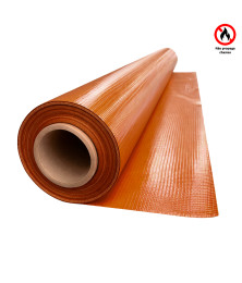 Lona para Eventos Antichama Reduz Calor + UV Laranja Blackout 500 Micras TD1000