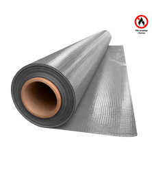 Lona para Eventos Antichama Reduz Calor + UV Cinza Blackout 500 Micras TD1000