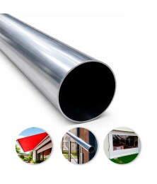 Tubo Galvanizado Redondo 2 1/2” (63,5mm) Anticorrosivo Ideal Para Toldo e Estrutura Metálica