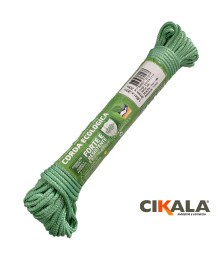 Corda Ecologica Trançada Verde 20 Metros X 3 Mm