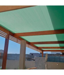 Forro Tela para Pergolado Verde Shade 90 % Sombreamento Proteção UV - Cobertura Áreas Externas Gourmet