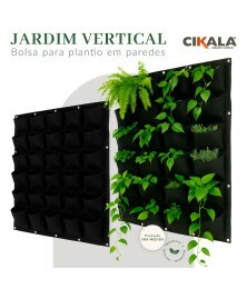 Jardineira Vertical Feltro Bolsos 25x20cm para Paisagismo Confeccionamos Sob Medida