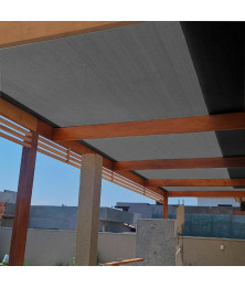 Forro Tela para Pergolado Preta Shade 90 % Sombreamento Proteção UV - Cobertura Áreas Externas Gourmet