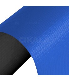 Lona Antichama Impermeável Azul x Preta 1,40x1 M CK400 Micras Cobertura Caminhão