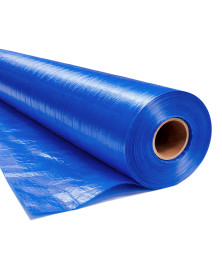 Lona em Polietileno CK300 Micras Azul 01X2,06 M - Proteção e Forração por Metro para Construção Civil