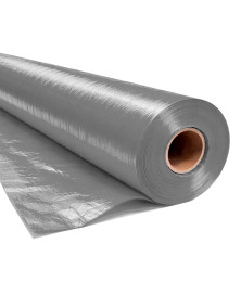 Lona em Polietileno CK300 Micras Cinza 01X2,06 M - Proteção e Forração por Metro para Construção Civil