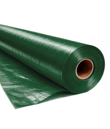 Lona em Polietileno CK300 Micras Verde 01X2,06 M - Proteção e Forração por Metro para Construção Civil