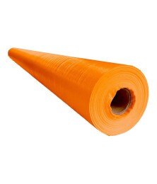 Lona em Polietileno CK300 Micras Laranja 01X2,06 M - Proteção e Forração por Metro para Construção Civil