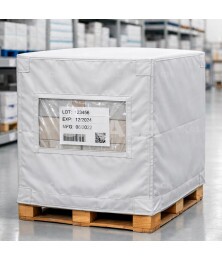 Capa para Pallet Com Visor para Farmacêutica Inspeção e Identificação Rápida