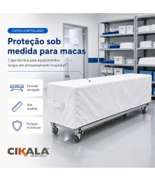 Capa hospitalar para proteção de macas