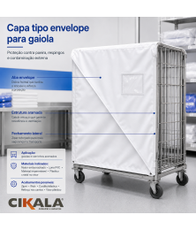 CAPA TIPO ENVELOPE P GAIOLA - CARRINHO ARAMADO 2