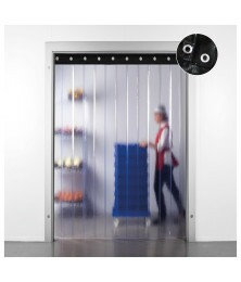 Cortina Frigorífica em PVC Cristal 4x2 Metros Sem Trilho