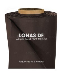 Lona para Toldo Marrom Dupla Face 1x1,40 M em PVC - Perfeita para Toldos Retráteis e Cortinas