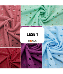 Tecido Malha Lese 01x1,50 M – Bordados Vazados para Criações Elegantes