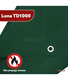 Lona para Eventos Verde TD1000 - Proteção e Segurança para Toldos, Festas, Feiras e Shows M2