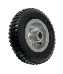 Roda Pneumática 250x4 4 Lonas Aro Alumínio Rolete 7/8