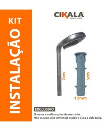Pino em Alumínio Não Enferruja + Bucha de Polietileno - Fixação Capas para Piscina