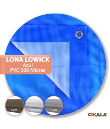 Lona Translúcida Azul para Toldo Lowick Impermeável CK500 Micras - Fechamento de Varandas e Coberturas M2