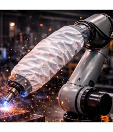 Mangote de Proteção para Braço Robótico de Solda Protege Juntas e Cabos 