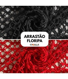 Tecido Renda Arrastão Floripa 01x1,50 M - Inspiração Tropical em um Tecido Sofisticado