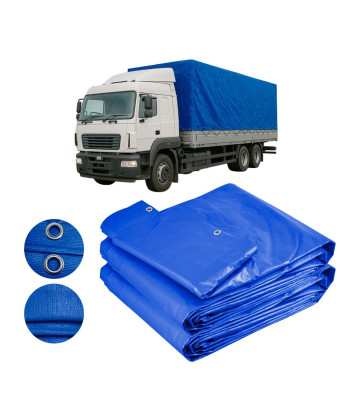 Lona de Caminhão Azul CK300 Micras Leve Cobertura de Carga M2