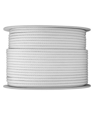 Corda Poliéster 10mm Trançada Branca - Multiuso Resistente para Amarração