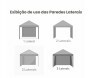 Anuncio parede gazebo de nylon branco (Imagem 5)