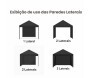 Anuncio parede gazebo de nylon preto (Imagem 5)