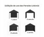 Anuncio parede gazebo de nylon preto (Imagem 5)
