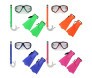 Kit Snorkel com  Mascara e Nadadeiras