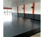 lona para tatame ringue instalada preta