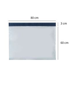 Envelope Plástico de Segurança 80x60 cm COEX Branco com Aba Adesiva (c/ 250 Unid)