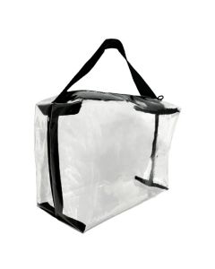 Bolsa Necessaire Transparente com Acabamento 25x18x10 cm