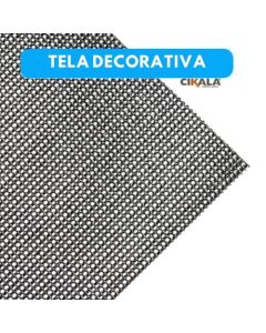 Tela Decorativa Preta1x1,40 M PVC Paisagem Artesanato 