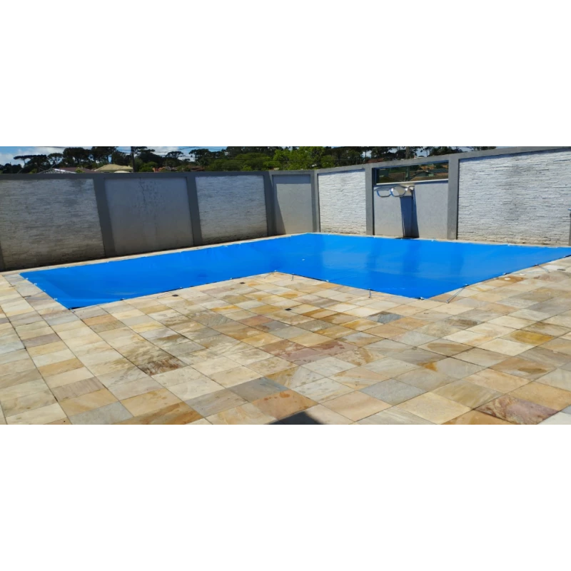 Material details for pool cover: PVC and PE