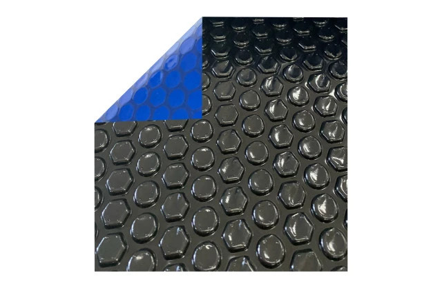 Capa Termica para Piscina Blackout 300 Micras Preta e Azul - Aquecimento, Proteção contra Algas e Perda de Calor M2
