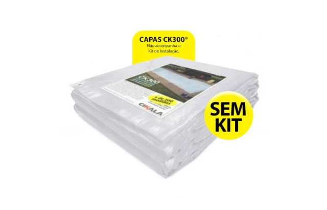 Lona para Piscina Reposição CK300 Micras Translúcida sem Kit de Instalação - Proteção contra Sujeira, Poeira e Folhas