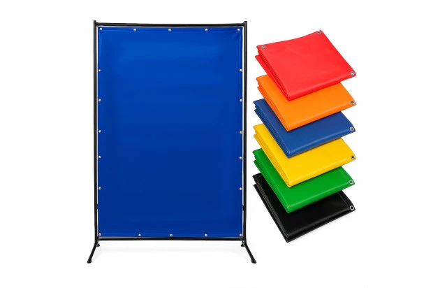 Cortina de Solda Azul M2 - Proteção contra Faíscas, Radiação e Calor