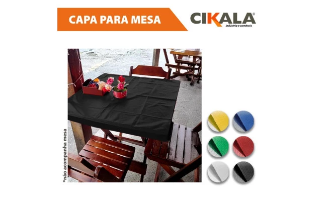 Capa para Mesa 60x60 cm Impermeável - Ideal para Restaurantes, Bares e Eventos
